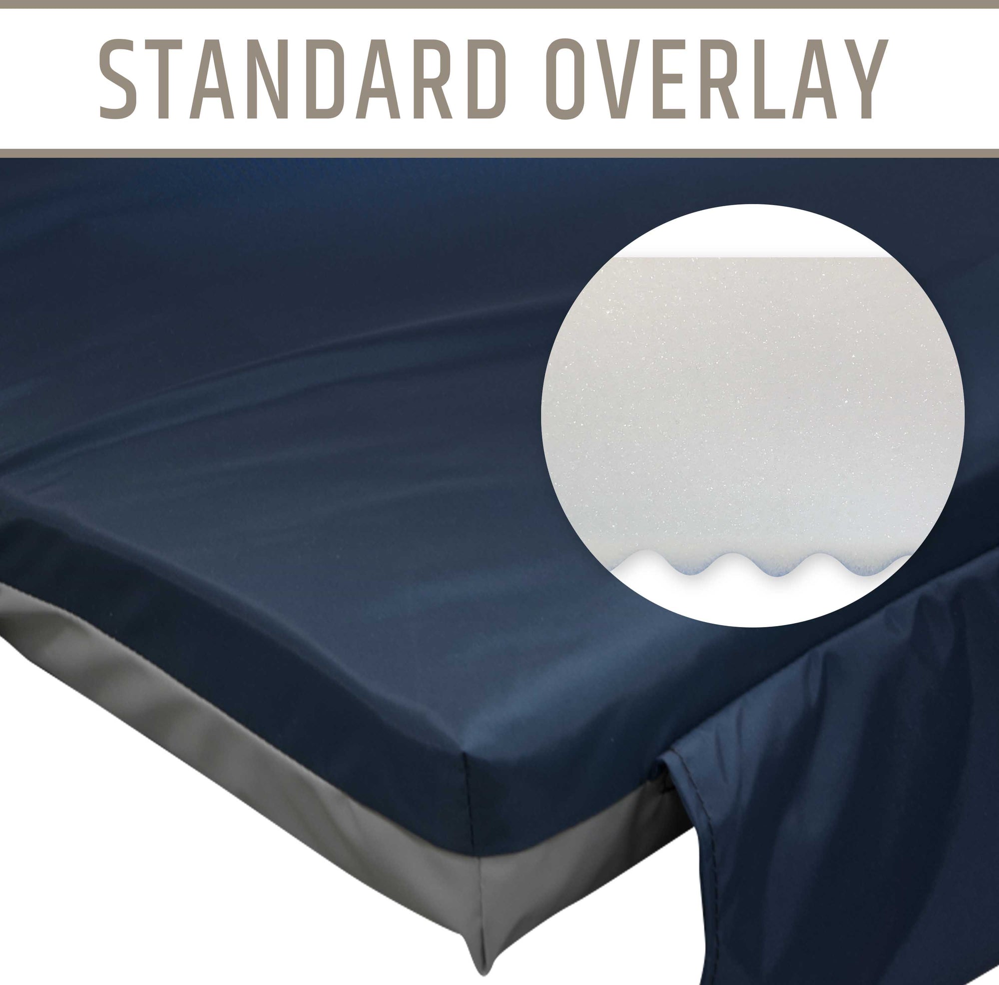 Standard Comfort Overlay Pad - 77x31x3 - mattress